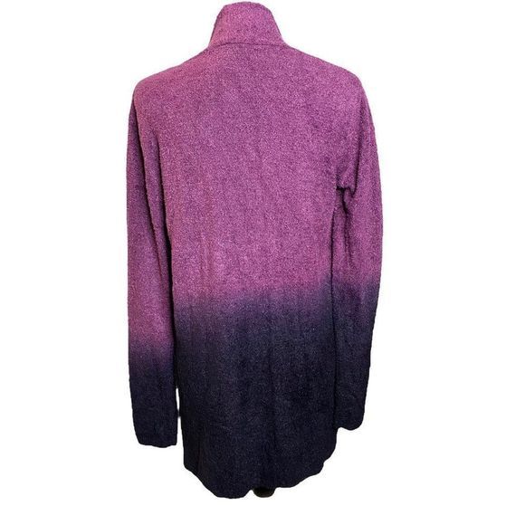Barefoot Dreams cozy chic lite purple‎ ombré cardigan sweater S/M - Picture 11 of 11